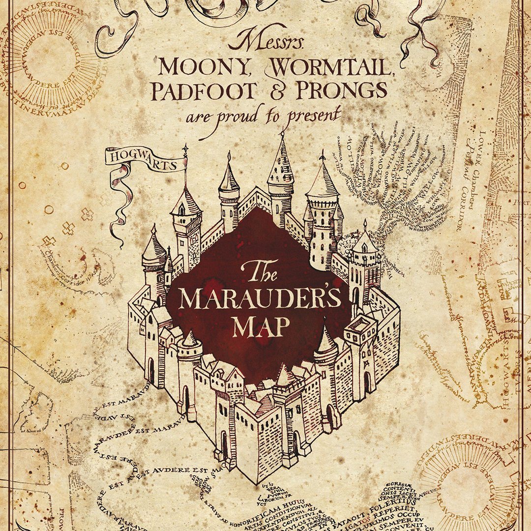 Réplique Carte du Maraudeur Harry Potter Pré-au-Lard